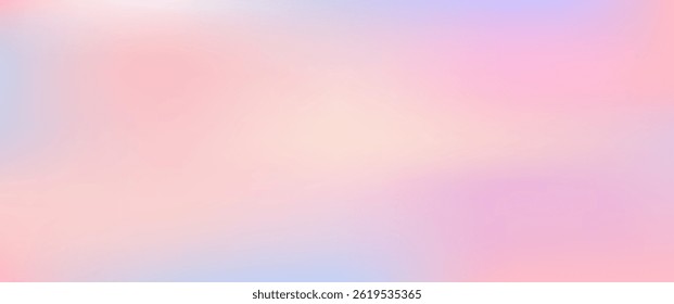 Soft colorful background with a gradient pastel color. Vector illustration for banner, presentation template, wallpaper, text place, and social media.	