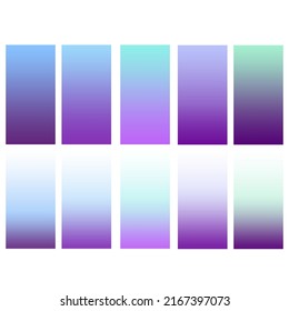 Soft colorful gradient background. Modern screen vector design for mobile application. Soft color abstract gradients.Blue purple gradients. Purple green degrade gradient. Purple cute background.
