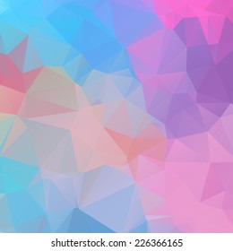 Soft colorful polygonal background
