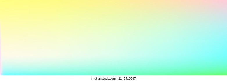 Soft Colorful Spotlight Color Pastel Sunset Sky Background. Light Sunrise Clean Multicolor Blurred Gradient Smooth Surface. White Water Vivid Vibrant Sky Bright Horizontal Gradient Mesh Background.