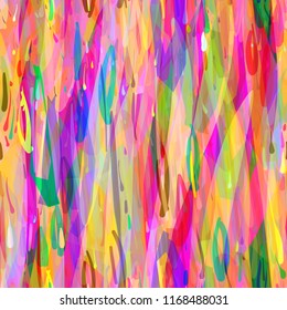 Soft colorful surface from strokes and blots. Seamless texture. Abstract vector background for web page, banners backdrop, fabric, home decor, wrapping