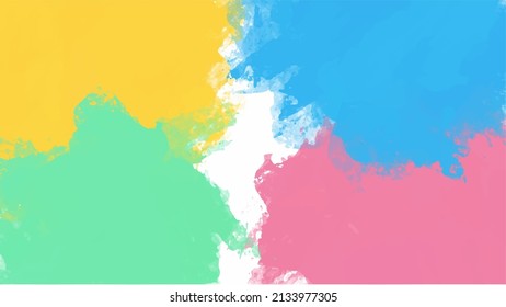 soft Colorful watercolor background for your design, watercolor background concept, vector.