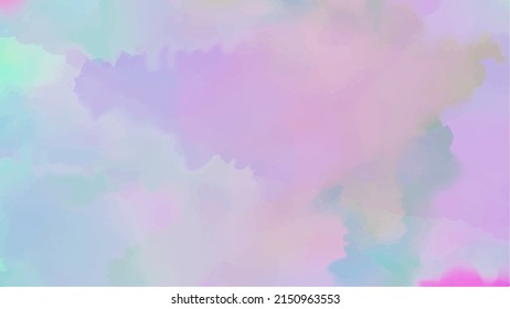 soft Colorful watercolor background for your design, watercolor background concept, vector.