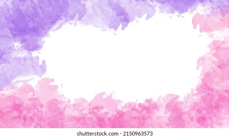 soft Colorful watercolor background for your design, watercolor background concept, vector.