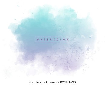 Soft colorful watercolor textured Illustration background
