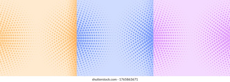 soft colors abstract halftone pattern background design