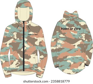 soft colors camouflage patten vector 
camouflage raincoat vector 
