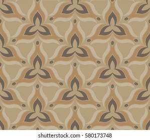 Soft colors geometric floral seamless pattern with repeating texture
