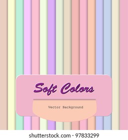 Soft colors lines background vector illustration