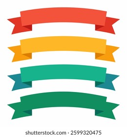 Soft colors ribbons set, Ribbon elements set. Starburst label. Vintage. Various simple ribbon frame set