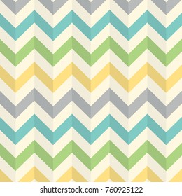Soft colors zigzag pattern with 3D effect