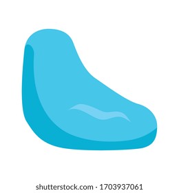 soft and comfortable pouf isolated icon vector illustration design