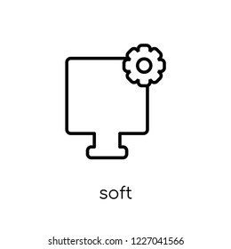 Soft commodities (softs) icon. Trendy modern flat linear vector Soft commodities (softs) icon on white background from thin line business collection, editable outline stroke vector illustration