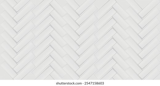 Painéis de parede convexos macios, em couro branco de forma de espinha de arenque com alta qualidade textura realista sem costura