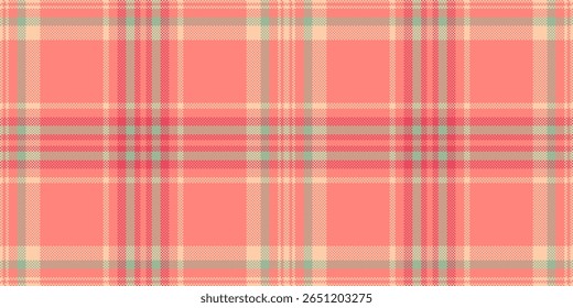 Soft coral and pastel plaid pattern.  Perfect for textile design, fashion, home decor, and website backgrounds.