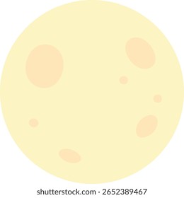 Lua cheia de creme macio com crateras sutis