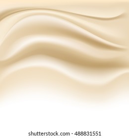 soft creamy background on white. vector illustration