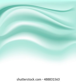 soft creamy turquoise background on white. vector illustration