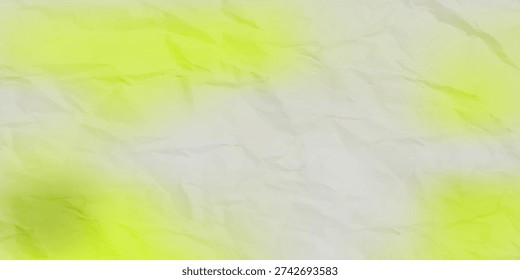 Soft Crumpled Paper Texture Background With Yellow Green Watercolor Wash for Design - Powered by Shutterstock - Get 15% off with code: PIKWIZARD15