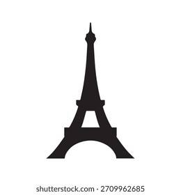 Símbolo de torre curva suave que representa la tranquila identidad francesa