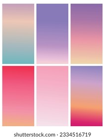 soft cute Gradient. pink, purple