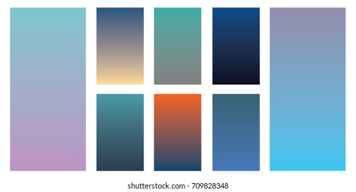 Soft  dark blue orange pink color gradients. Modern screen vector design for mobile app