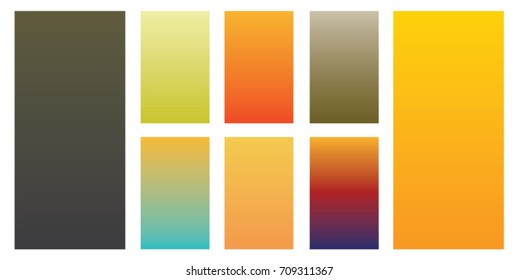Soft  dark green yellow color gradients. Modern screen vector design for mobile app