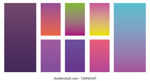 Soft dark purple yellow tosca color gradients. Modern screen vector design for mobile app