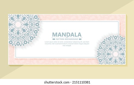 Soft decorative mandala style background