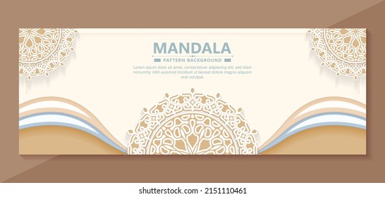 Soft decorative mandala style background