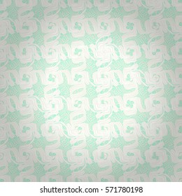 Soft decorative seamless pattern in labyrinth style. Compound puzzle repeatable backdrop. Contemporary design. Vector background.