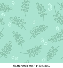 Soft and delicate green floral background. 