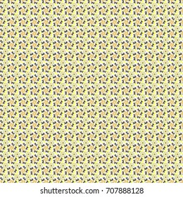 Soft design. Vector floral seamless pattern. Endless texture for wrapping, textiles, paper in green, beige and yellow colors.