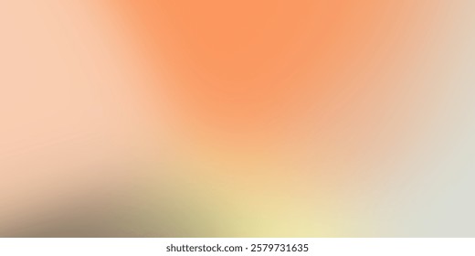 a soft, diffused gradient background.  The dominant colors are warm pastels, transitioning from a light, peachy orange at the top to a pale, yellowish-green at the bottom.