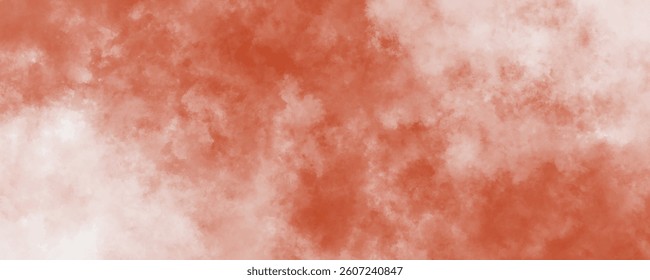 Soft distressed painted background in warm earthy orange with an abstract cloud effect

