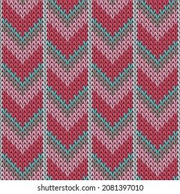Las flechas suaves y descendentes de las líneas de navidad unen perfectamente el vector geométrico. Ornamento de efecto de punto de plástico. Patrón de punto sin soldadura de invierno. Resumen de fondo de pantalla de Navidad.