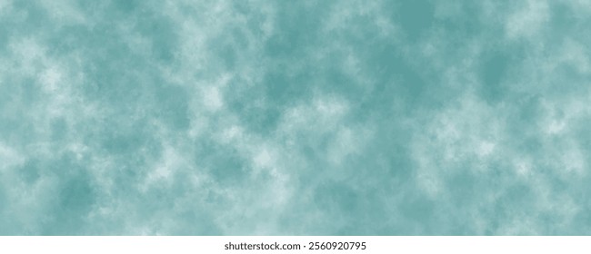 Soft and Dreamlike Misty Clouds in Watercolor Style with Delicate Shades of Light Blue and White
