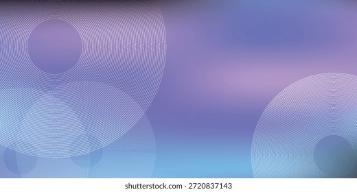 Um fundo abstrato suave e sonhador com um gradiente suave de roxo a azul, adornado com círculos bokeh suaves e fora de foco que adicionam uma sensação de profundidade e tranquilidade.