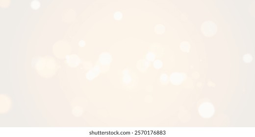 A soft and dreamy background featuring delicate white and golden bokeh lights on a light beige canvas, creating an atmosphere of warmth, elegance, and serenity—ideal for minimalist or festive designs.