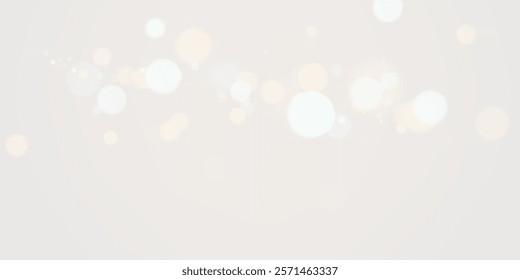 A soft and dreamy background featuring delicate white and golden bokeh lights on a light beige canvas, creating an atmosphere of warmth, elegance, and serenity—ideal for minimalist or festive designs.