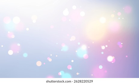 soft dreamy bokeh background with pastel colors and glowing light orbs, a magical, whimsical touch to wallpapers or festive designs. abstract blur creates an elegant atmosphere