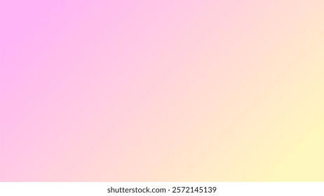 a soft and dreamy gradient background. It transitions from a vibrant pink at the top left corner to a gentle pastel yellow in the bottom right corner.