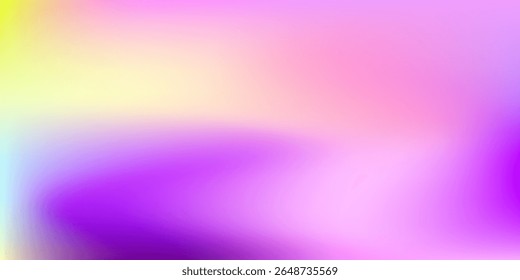 Soft dreamy gradient background with vibrant shades of purple, pink, and yellow. Smooth blur effect gives a modern, elegant, and futuristic feel-ideal for digital and creative designs. Eps 10 vector.