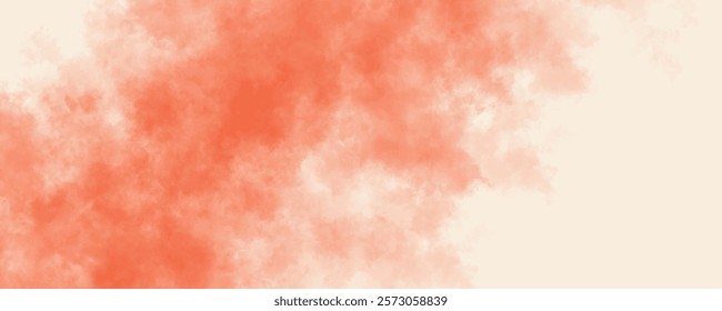 Soft and Dreamy Orange Watercolor Background with Gentle Gradients and Faded Textures
