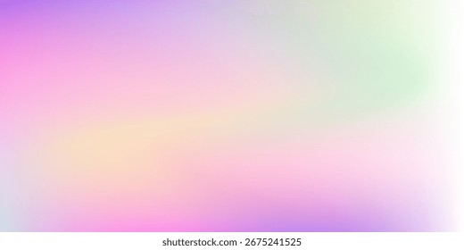 A soft and dreamy pastel gradient with smooth transitions between colors, creating a serene and calming visual experience. 