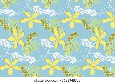 A soft, dreamy pastel twist on your tropical bloom—blending beach vibes with watercolor softness. Great for feminine stationery, baby summer apparel, or serene wallpapers.
