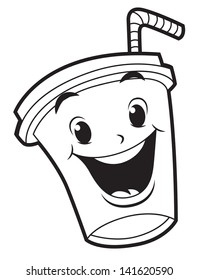 soft drink black white