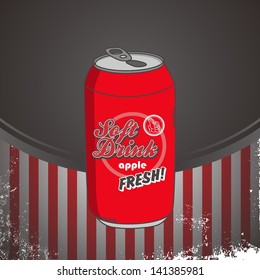 soft drink can apple
