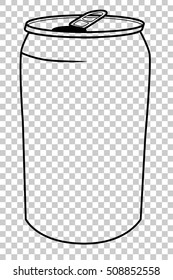 Soft Drink Can, isolated on White