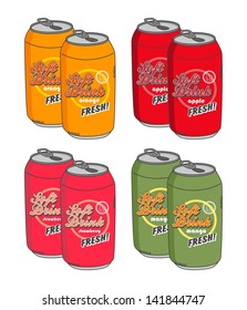 soft drink can set